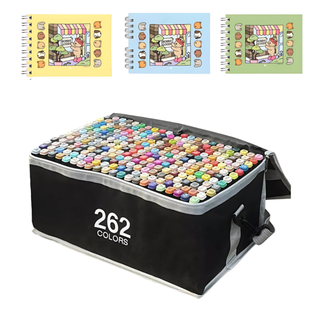 Kit 262 Canetinhas Coloridas